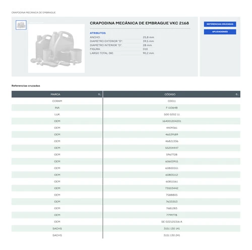 Crapodina De Embrague Skf Fiat Uno 1.6 De 1992 A 1999 1