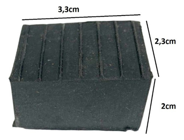 Regaton De Goma Rectangular Para Escalera Por Unidad 1
