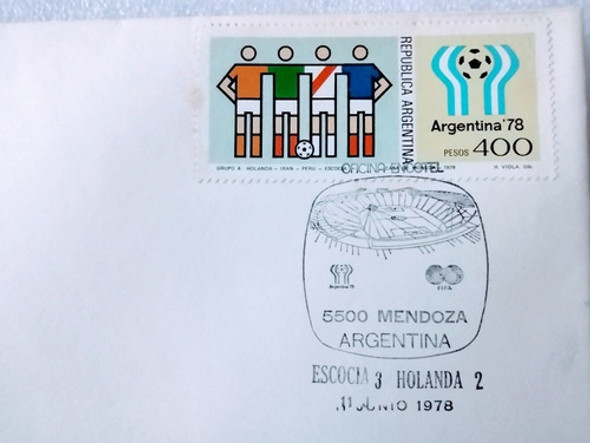 Sobre Conmemorativo Fútbol Mundial Argentina 78 1
