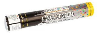 Lança Confete Colorido Silver Festas 1