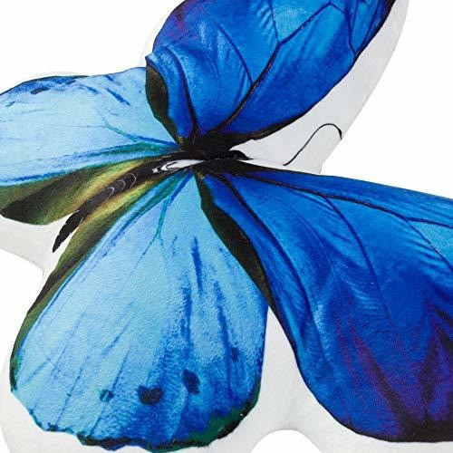 Jwh 3d Animal Acento Almohada Realista Forma De Mariposa Coj 1