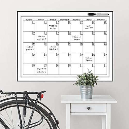 Calendario Mensual Blanco Medio 1