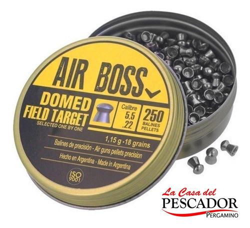 Balines Apolo Air Boss Domed Field Target 5,5 - 18 Gr - 250u 1