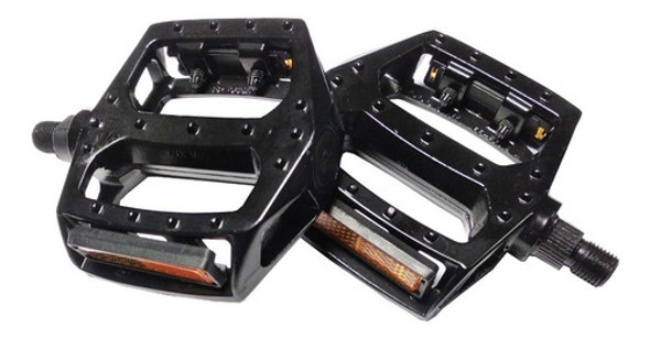 Pedales De Aluminio Negros Para Bicicleta Playera/urbana 1