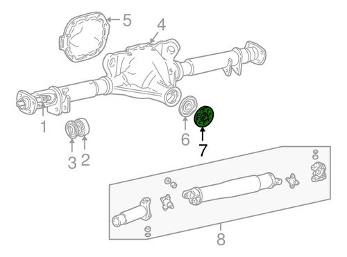 Flange Pinhão Traseiro Diferencial Visteon Ranger 1994/2001 1