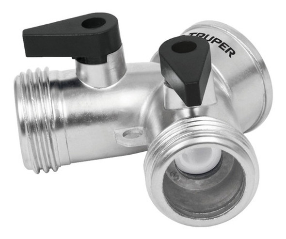 Derivador Aluminio Hembra 3/4 A 2 Machos 3/4 Con Llaves 0