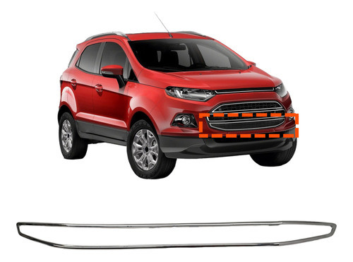 Marco De Parrilla Ford Ecosport 12/17 Cromado Inferior C 0