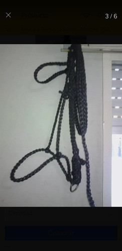 Bozales Cabestros De Hilo Negro 1