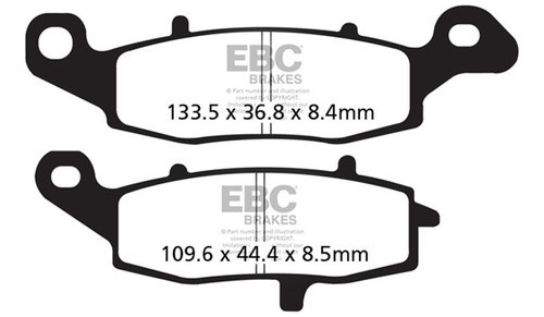 Pastilla Freno Ebc Suzuki Dl1000 Gsx600 Vl1500 Gs500 Fa229h 1