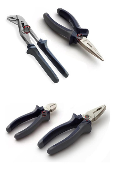 Set Pinzas Universal Punta Pico De Loro Alicate Bremen Haus 0