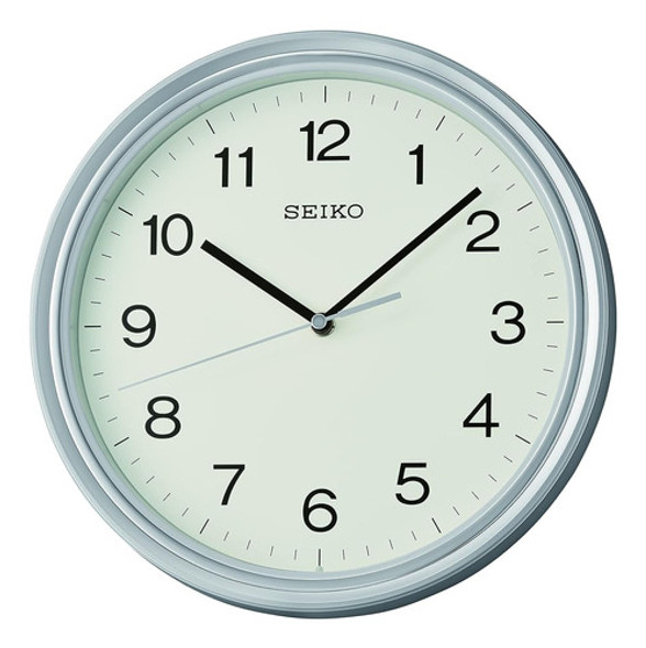Reloj De Pared Seiko Oita De 11 Pulgadas, Plata Metálica 0