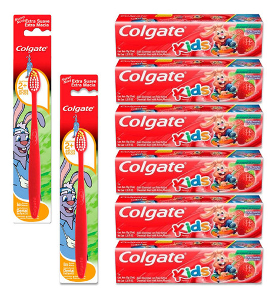 Combo Higiene Bucal Infantil Colgate Kids 0 Combo Higiene Bucal Infantil Colgate Kids 0