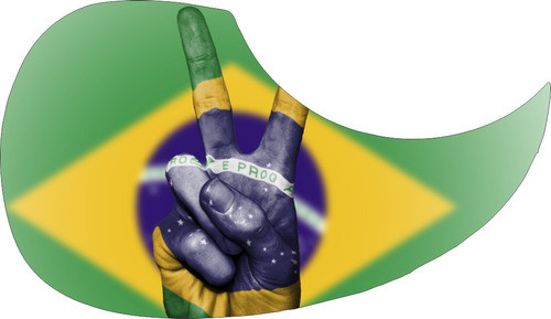Escudo Palheteira Resinada Violão Peace Brazil 0