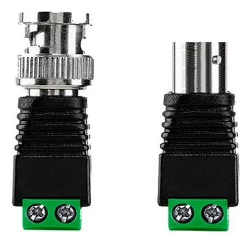 Kit Com 02 Bnc Macho E 02 Bnc Femea Com Borne 0