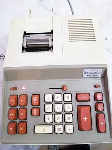 Antigua Maquina De Calcular Burooughs C4175 0