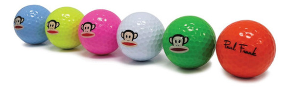 Bolas De Golf Paul Frank (paquete De 6), Multicolor 0 Bolas De Golf Paul Frank (paquete De 6), Multicolor 0