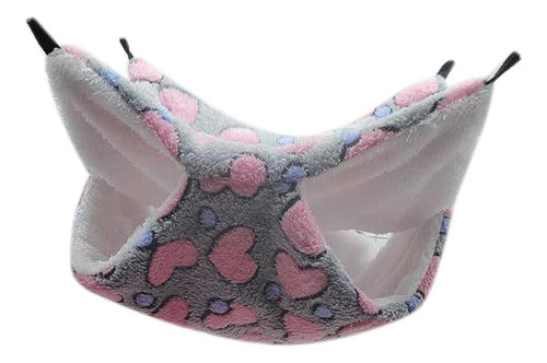 Hamster Hammock Cama Cama Dupla Esconderijo Dormindo Cinza 0