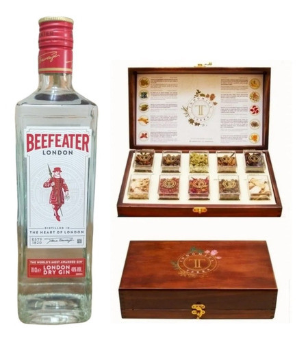Estuche Indomita Terra Mixologia Botánica+ Gin Beefeater 700 0