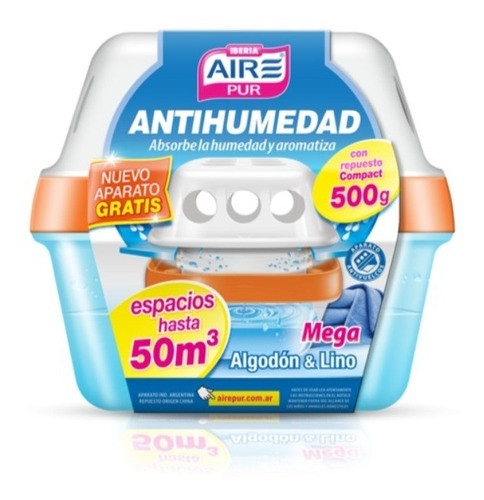 Antihumedad Mega X 500 Grs Aire Pur 50 M3 Pack X 3 U. 1