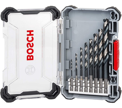 Set Mechas Acero Rapido Enc. 1/4 Bosch Impact 8 Pz 2 A 10 Mm 0