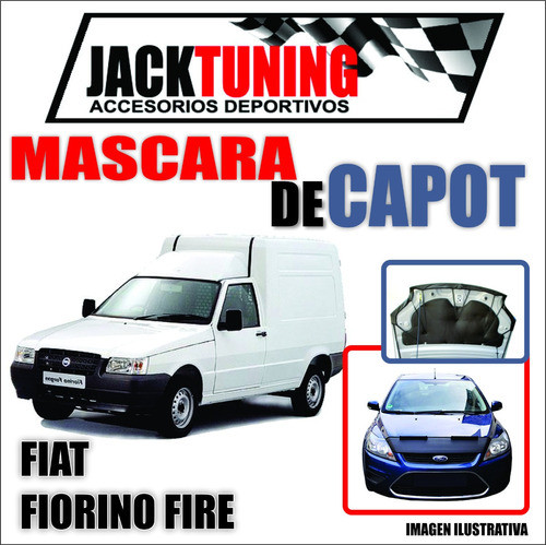 Mascara De Capot Fiat Fiorino Fire En Ecocuero 0