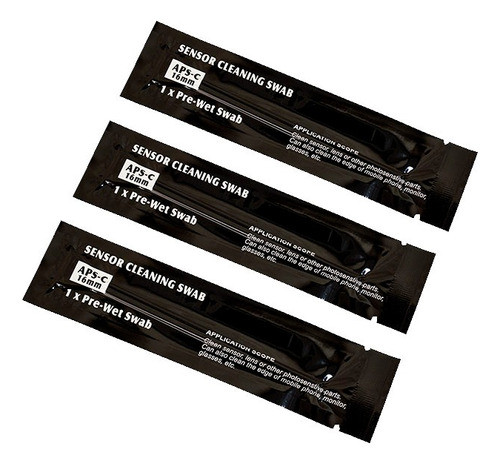 3x Haste De Limpeza Sensor Ccd Cmos Câmera Dslr Húmidas 16mm 1