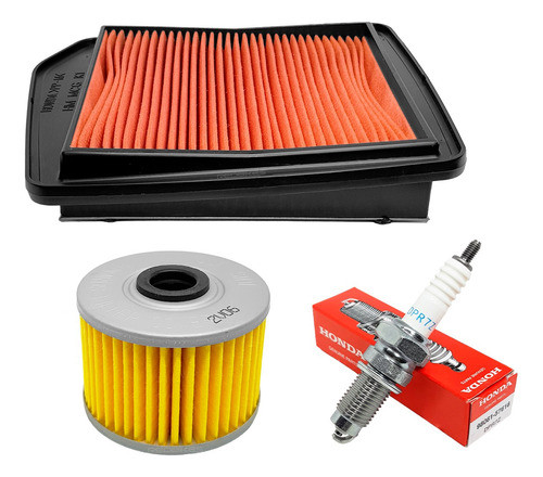 Kit Filtro Aire Aceite Bujia Dpr7z Honda Falcon Original M9 0