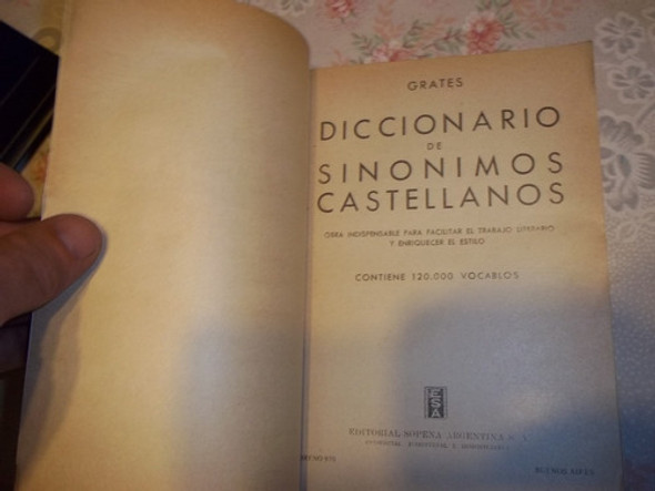 Diccionario De Sinonimos Castellanos - Grates 1