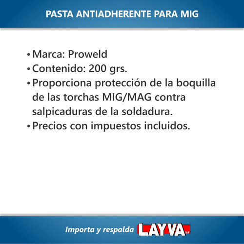 201331 Pasta Antiadherente Antisalpicadura Mig Layva Soldar 1