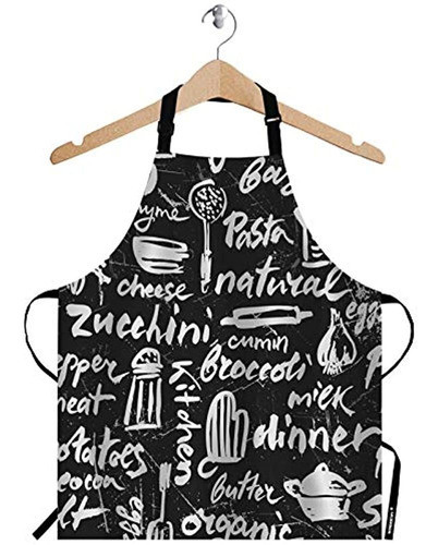 Delantal Con Patron De Cocina Wondertify, Delantal Con Cuel 0