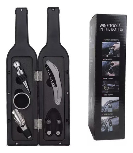Set Accesorios De Vino Juego De Abridor De Botellas 5 Pcs 0