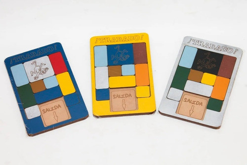 Juego De Ingenio Trabado Didáctico En Colores Madera 1