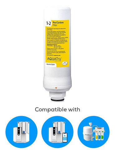 Aquatru - Prefiltro De Repuesto De 2 Etapas (etapas 1 Y 2) P 1
