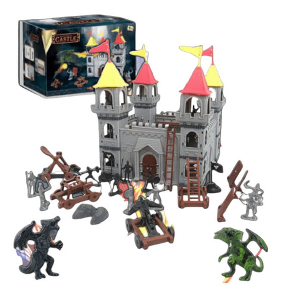 Playset Castillo De Dragones Con Catapultas Y Personajes 0