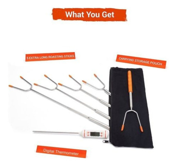 Malvavisco Tostado Pega Telescópico Extensible 5 Sets Barbac 1