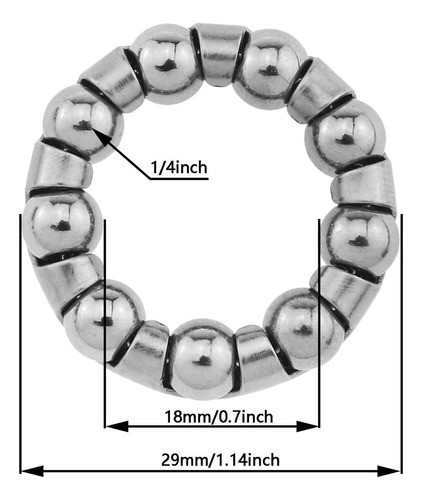 Mtqy 4 Retenedores De Rodamiento De Bolas De Bicicleta De 1. 1