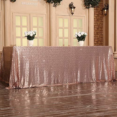 Juya Delicia 60  X 102  Mantel De Lentejuelas De Oro Rosa Re 1