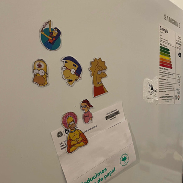 Imanes Para Heladera Pack De 6 Personajes De Los Simpson 1