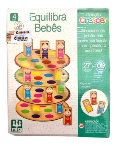 Jogo Equilibra Bebes Madeira 0453 - Nig - Torre 0