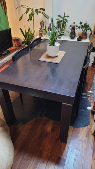Mesa Living Patas Desarmable , Caoba , 4 Sillas 1
