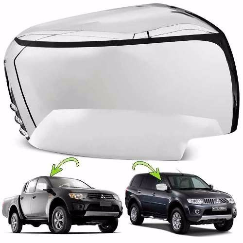 Par Aplique Cromado Capa Retrovisor Pajero Dakar 2012 0