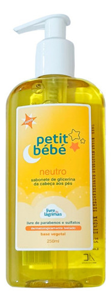 Sabonete Líquido Infantil Glicerina Petit Bebe 250ml Testado 0 Sabonete Líquido Infantil Glicerina Petit Bebe 250ml Testado 0