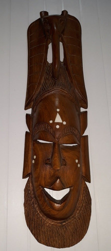 Talla Africana Colgante Comprada En Las Islas Canarias. 0
