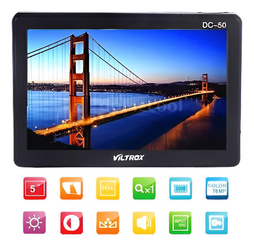 Viltrox 5  Pulgadas Lcd Hd Video Monitor Av Gran Angular Par 0
