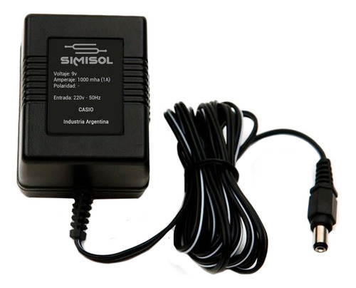 Fuente Transformador Para Teclados Casio Antiguos 9v 1a 0