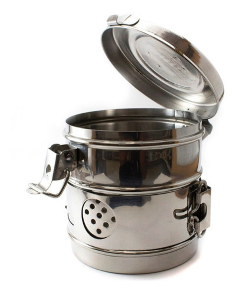 Algodonera Porta Algodon Tambor Acero Inoxidable Quirurgico 0