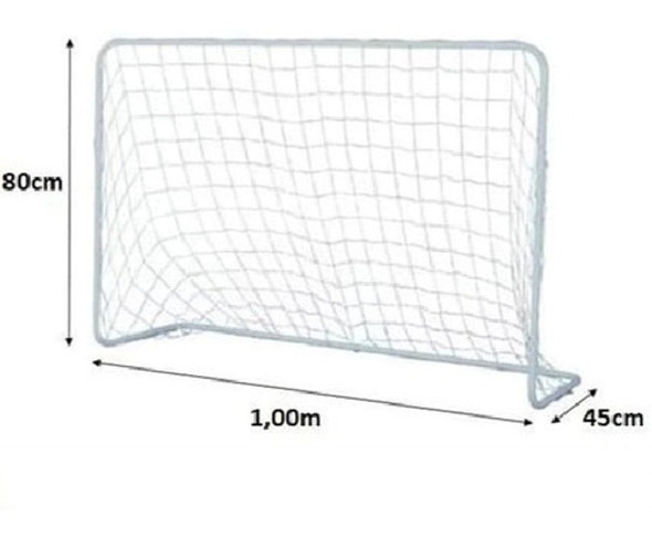 2 Arcos De Futbol Metálico 100cm. X 80cm. Red Nylon 1 2 Arcos De Futbol Metálico 100cm. X 80cm. Red Nylon 1
