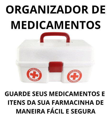 Maleta De Primeiros Socorros Caixa Organizadora Remédios 1