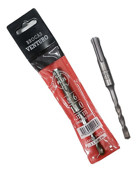 Mecha Broca Sds Plus 6 Mm X 110mm Venturo P060-110 Hormigon 1