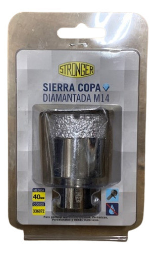 Mecha Copa Diamantada Stronger 40mm Amoladora 0